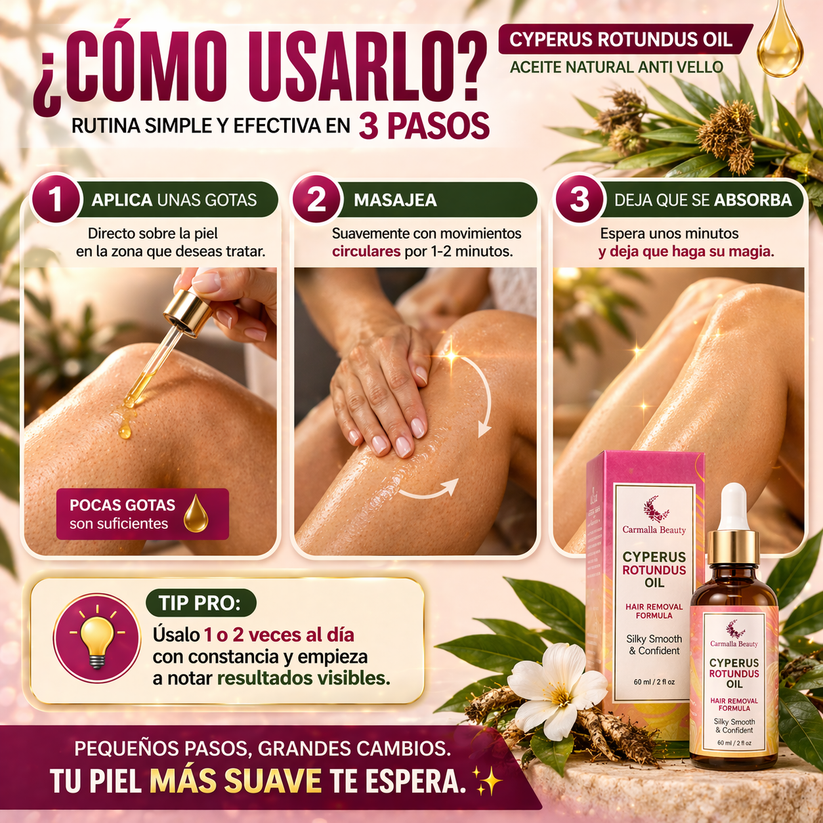 CYPERUS ROTUNDUS OIL – SUAVIDAD NATURAL + ENVÍO GRATIS